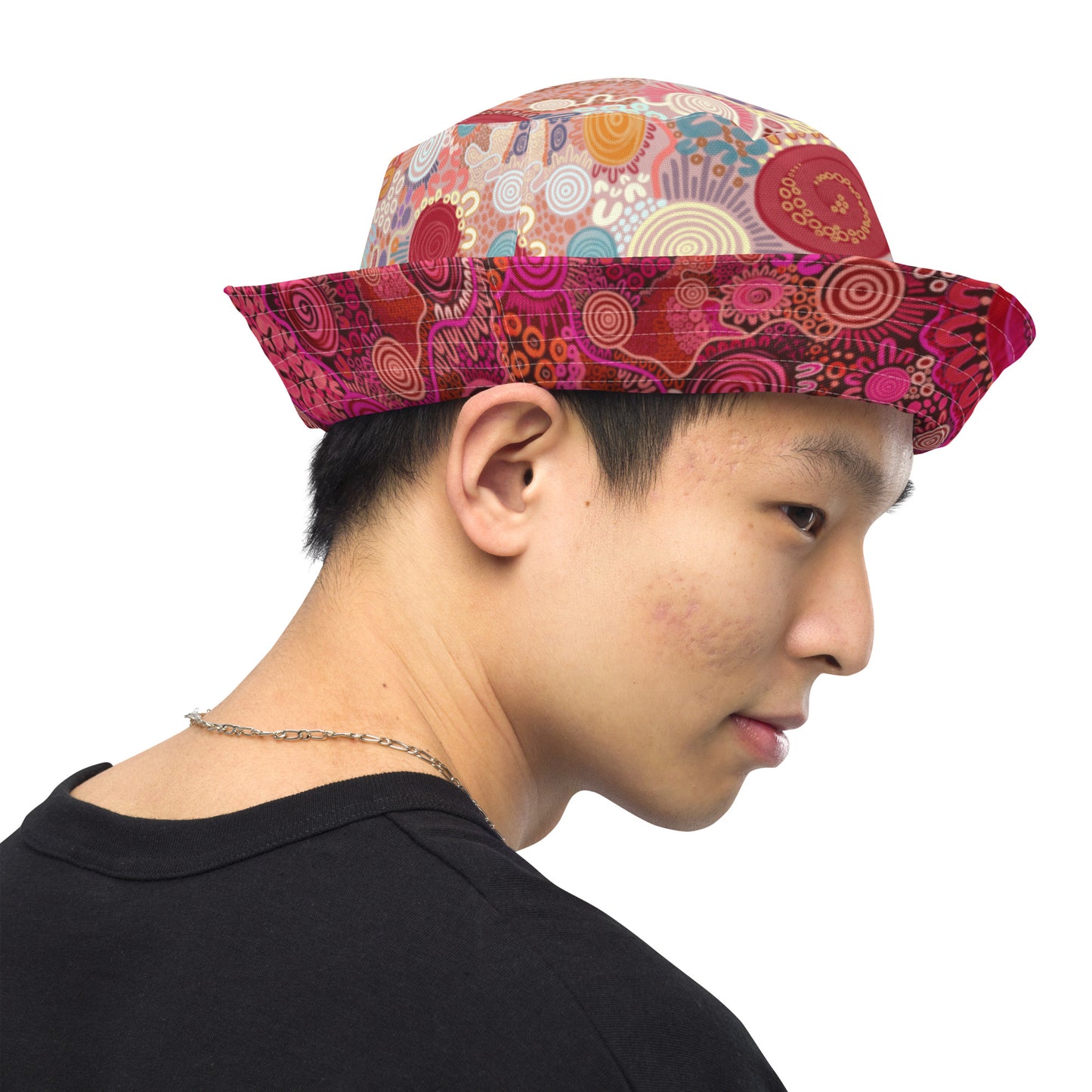 Aboriginal Art | Walking with Friends | Reversible Bucket Hat