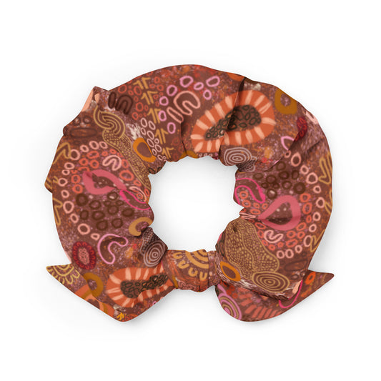 Aboriginal Art | Feminine Energy Red Dirt | Scrunchie