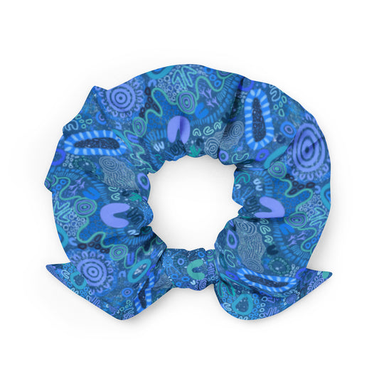 Aboriginal Art | Sapphire | Scrunchie