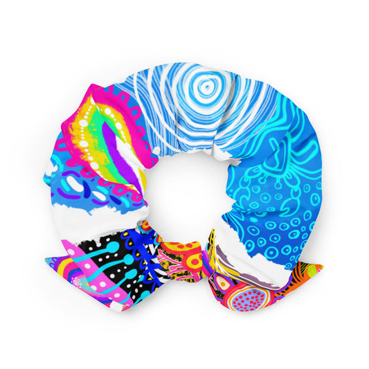 Aboriginal Art | Great Barrier Reef | Scrunchie