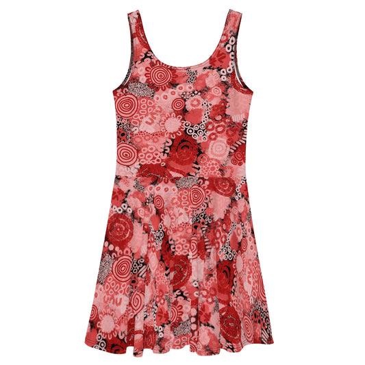 Aboriginal Art | Red Ochre | Skater Dress