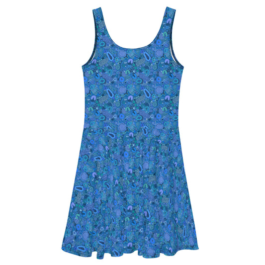 Aboriginal Art | Sapphire | Skater Dress