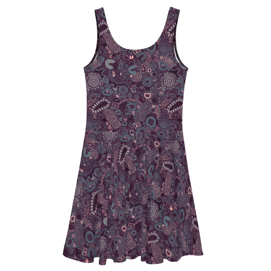 Aboriginal Art | Feminine Energy: Night Edition | Skater Dress