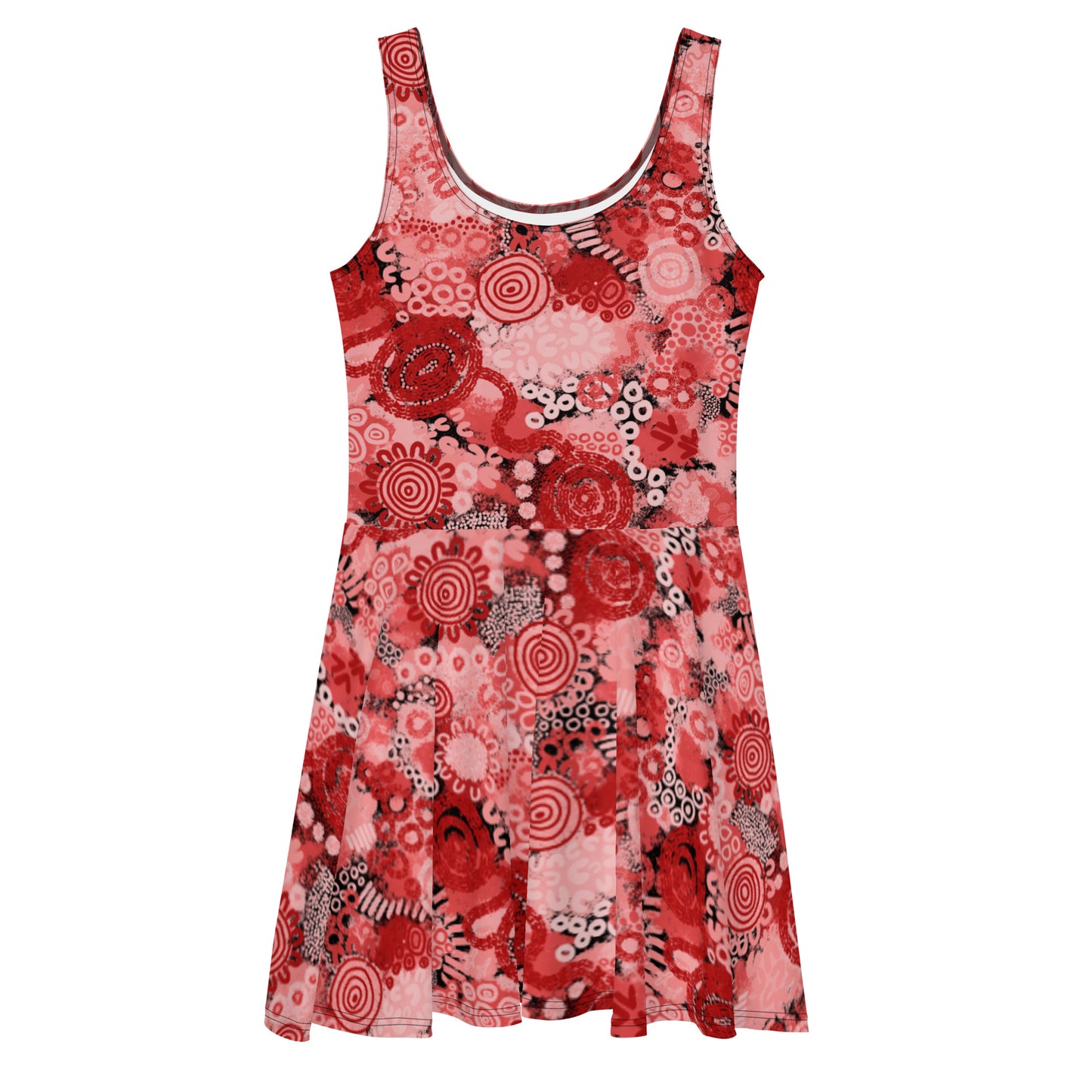 Aboriginal Art | Red Ochre | Skater Dress