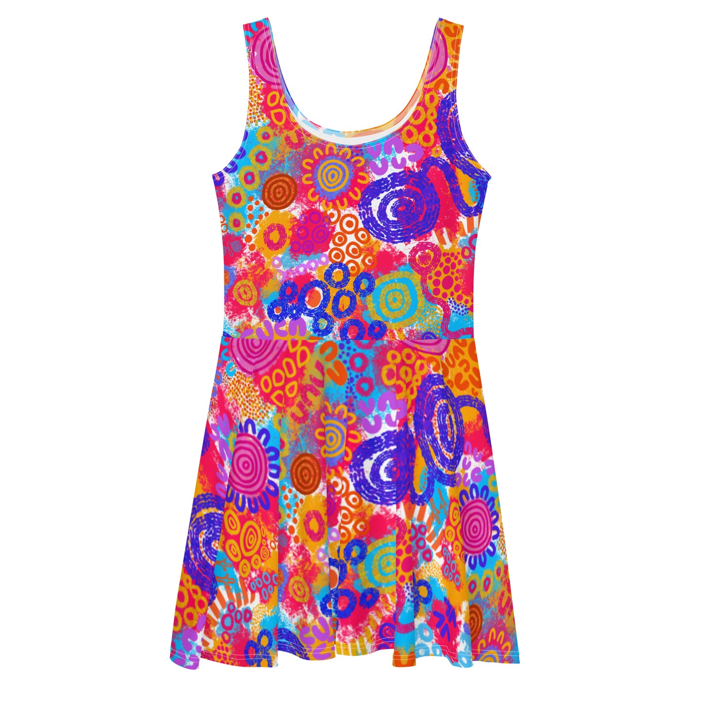 Aboriginal Art | Technicolour | Skater Dress