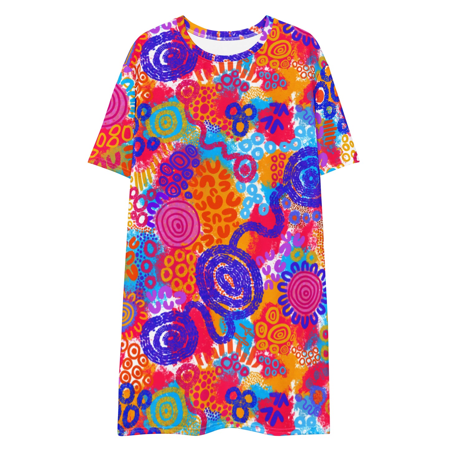 Aboriginal Art | Technicolour | T-shirt Dress