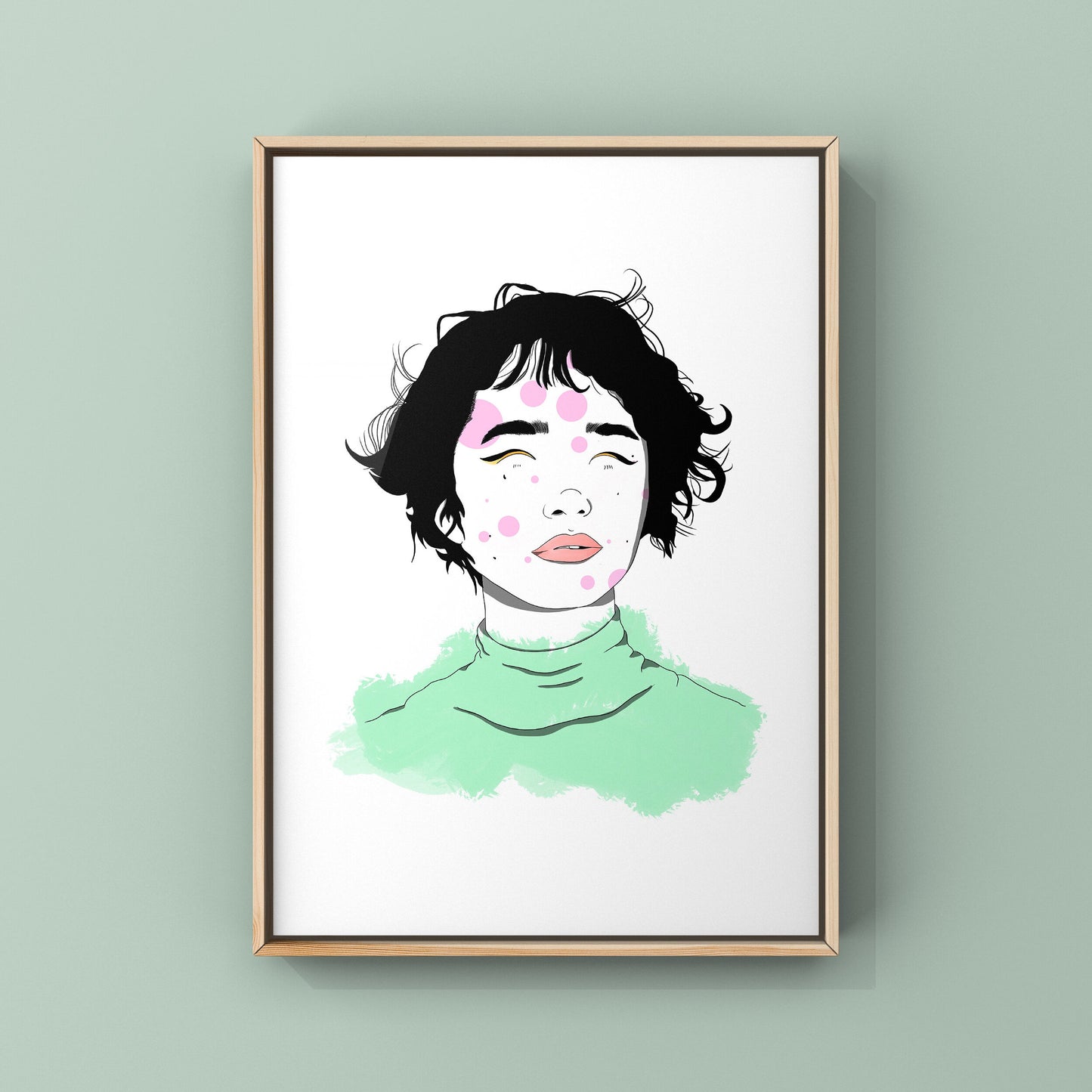 Inclusive Art | Speckled Pink | Art Print