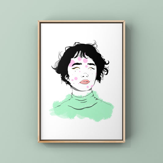 Inclusive Art | Speckled Pink | Art Print