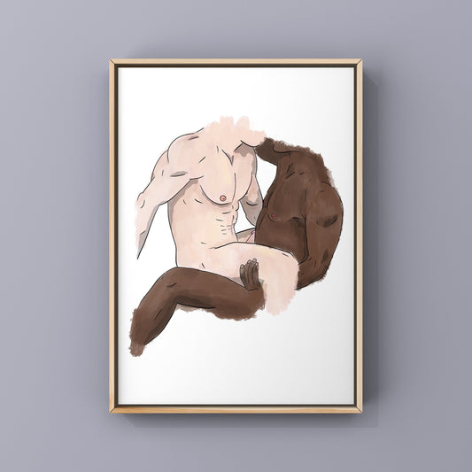 LGBTQIA+ Art | Deeper and Deeper | Art Print