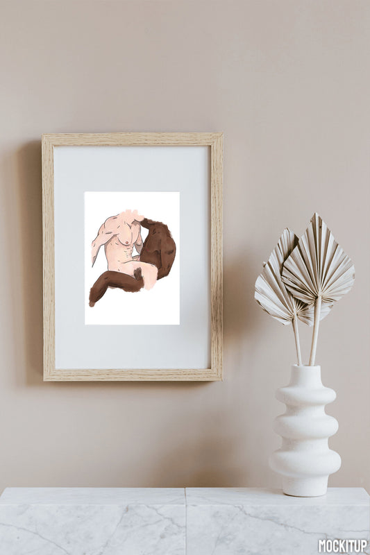 LGBTQIA+ Art | Deeper and Deeper | Art Print