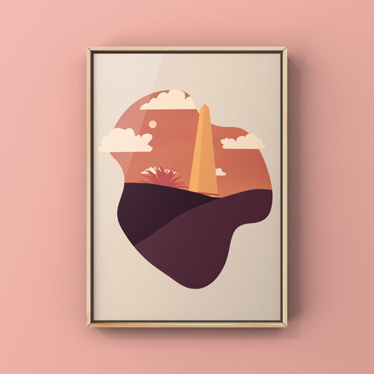 Australian Art | Newcastle Obelisk | Art Print