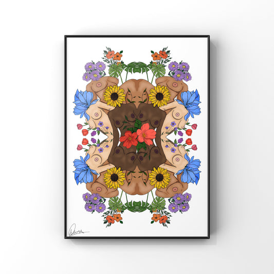 Inclusive Art | Women Supporting Women | Art Print