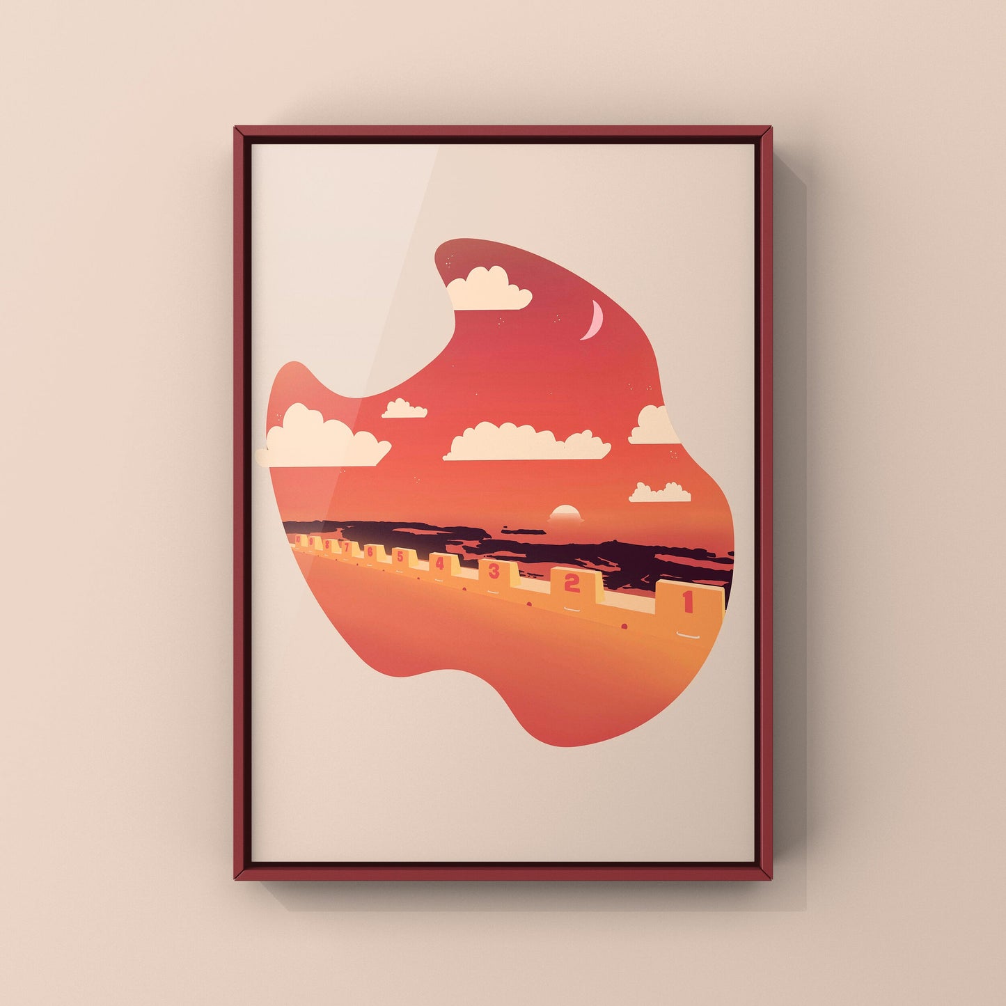 Australian Art | Newcastle Baths | Art Print