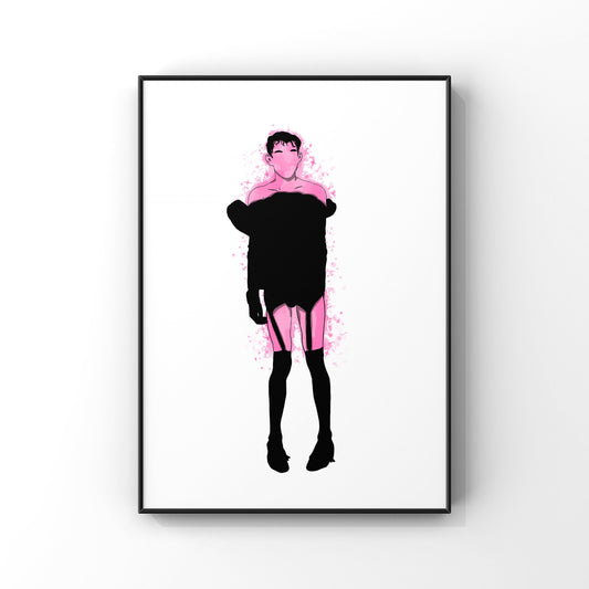 LGBTQIA+ Art | Scottie: Pretty in Genderfuck | Art Print