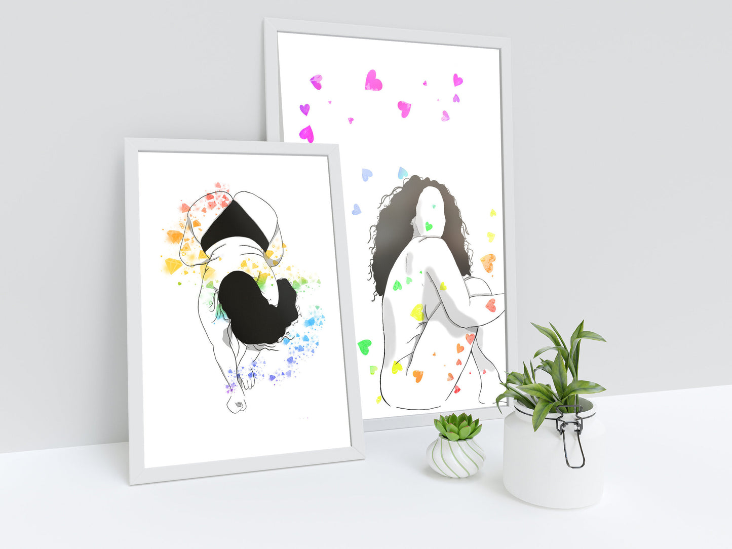 LGBTQIA+ Art | Covered in Diamonds | Art Print