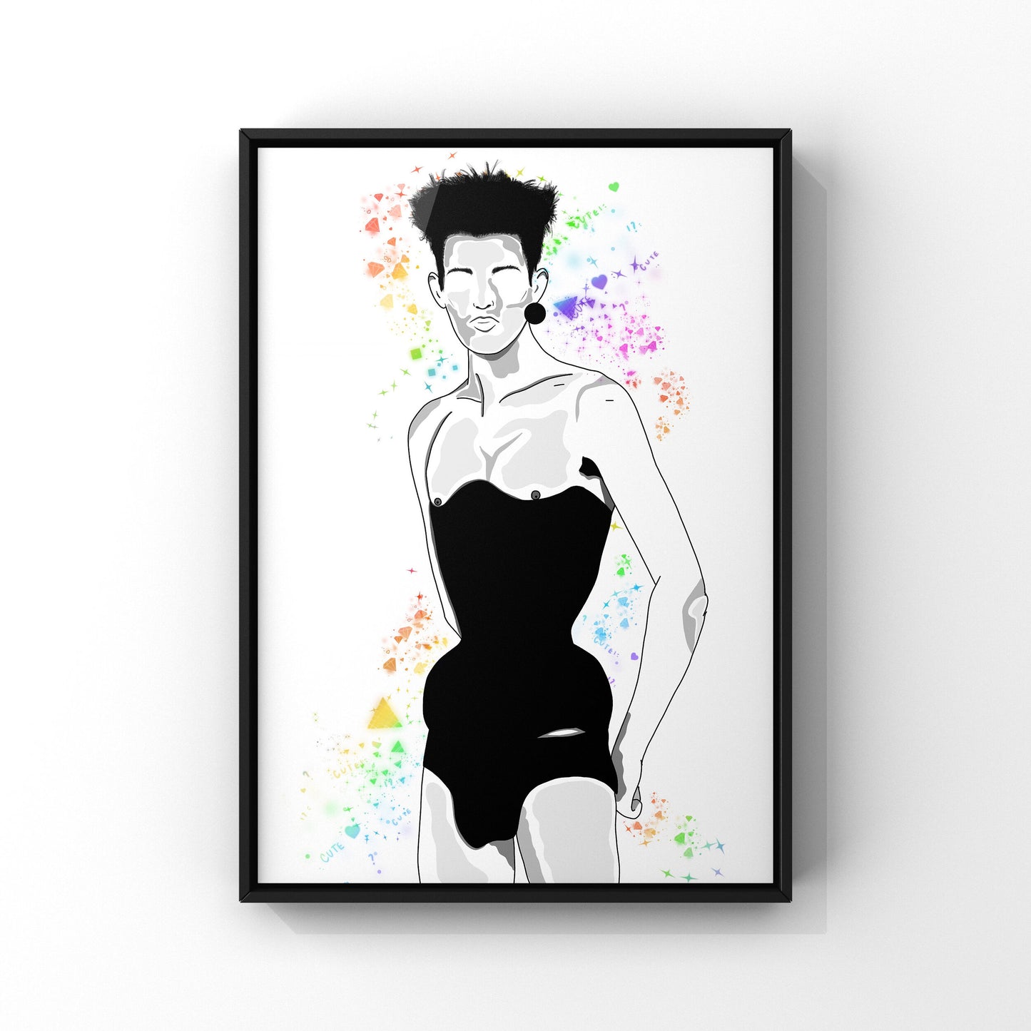 LGBTQIA+ Art | They are Fun, Fierce and Fab | Art Print
