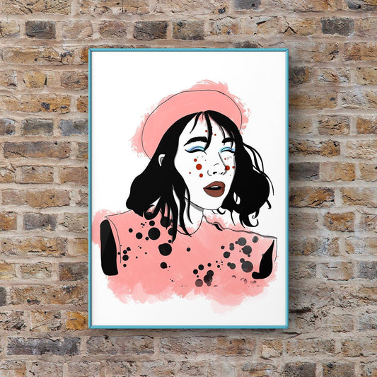 Inclusive Art | Speckled Red Two | Art Print