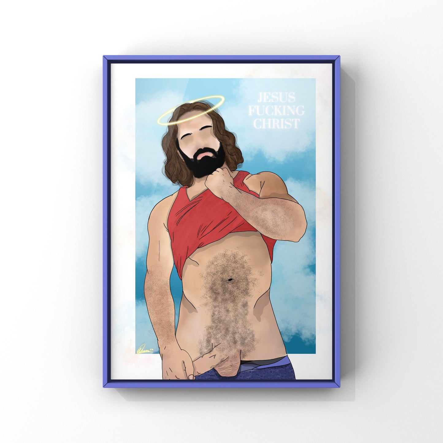 Inclusive Art | Jesus Fucking Christ | Art Print