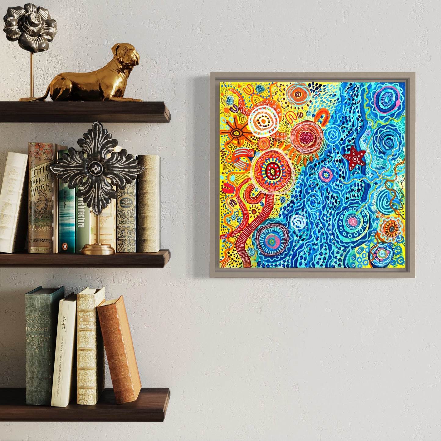 Aboriginal Art | Nobbys Beach | One-of-a-Kind Original Painting
