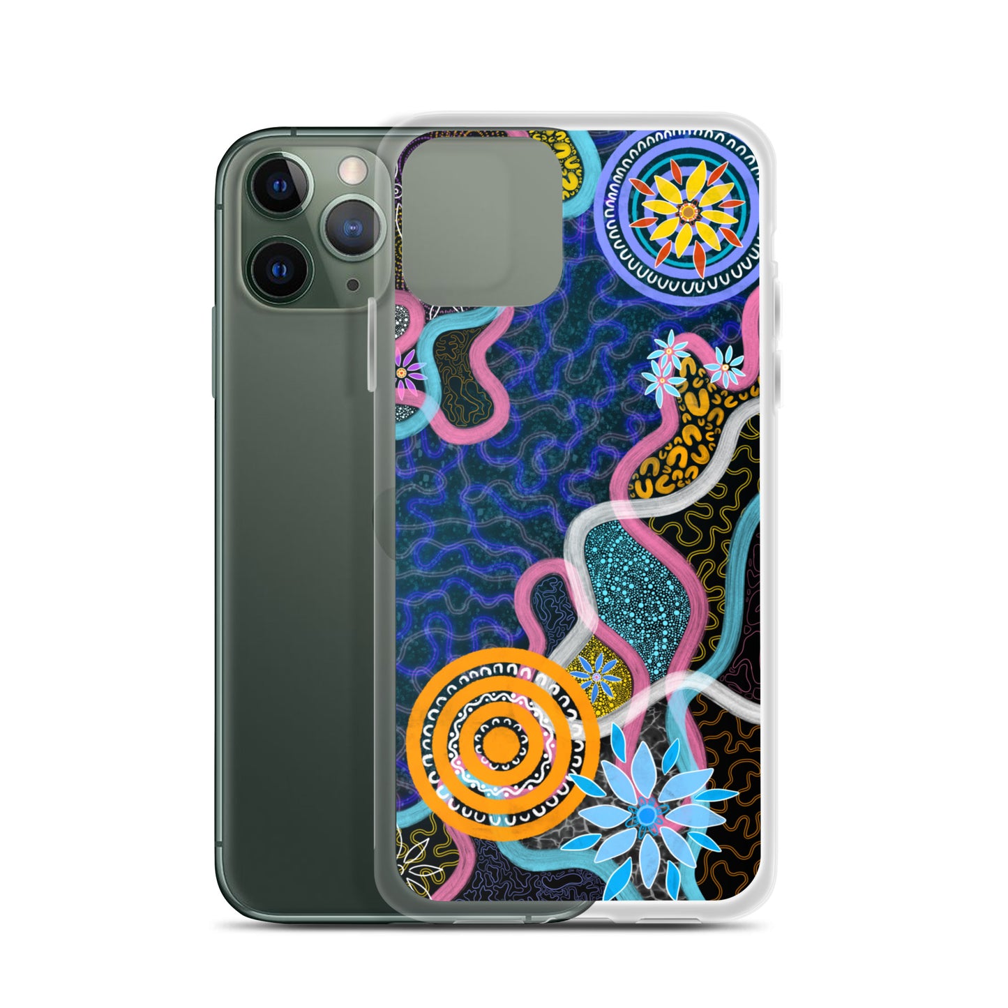 Aboriginal Art | River Meets Land | iPhone Tough Case