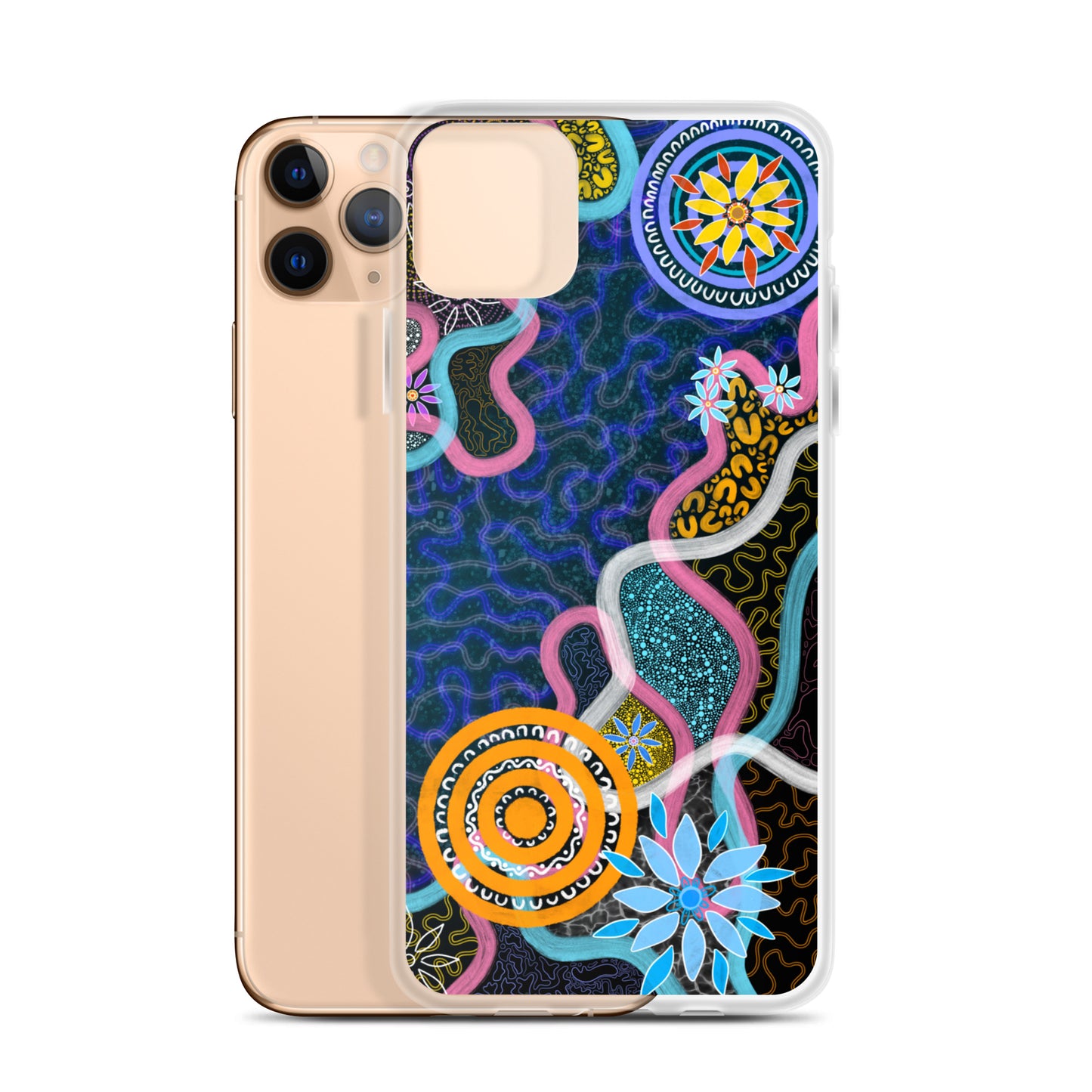 Aboriginal Art | River Meets Land | iPhone Tough Case