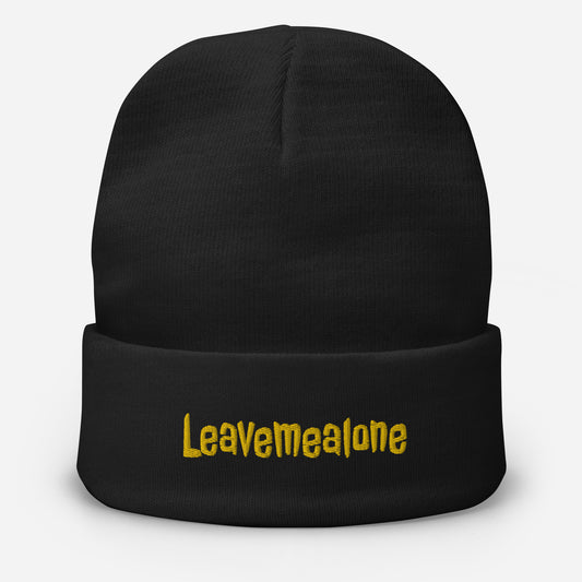 Pop Culture | Leave Me Alone | Embroidered Beanie