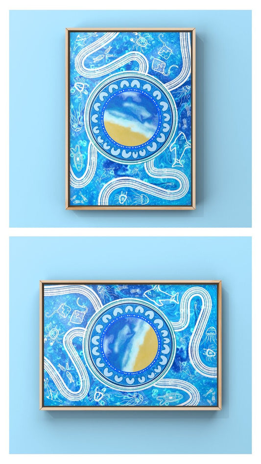 Aboriginal Art | Waters of Birpai | Art Print