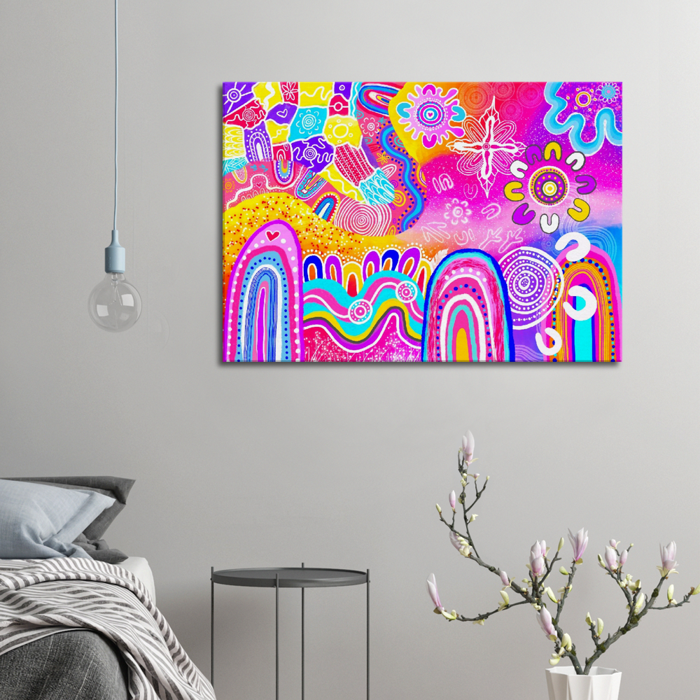 Aboriginal Art | Loud and Proud | Print to Canvas | Limited Release