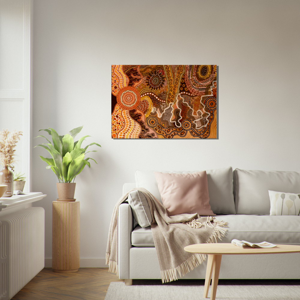 Aboriginal Art | The Climb | Print to Canvas | Limited Release