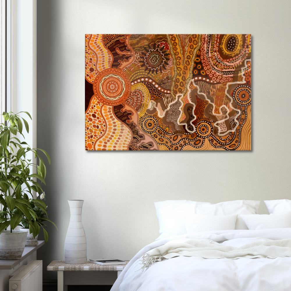 Aboriginal Art | The Climb | Print to Canvas | Limited Release