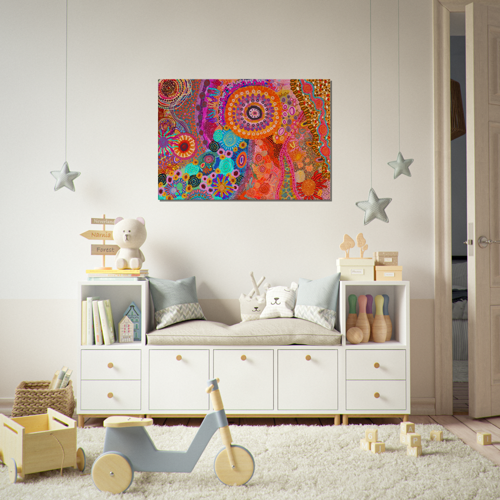 Aboriginal Art | Catching Sunshine | Print to Canvas | Limited Release