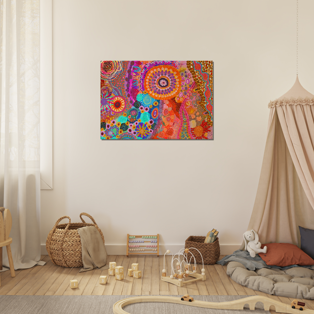 Aboriginal Art | Catching Sunshine | Print to Canvas | Limited Release