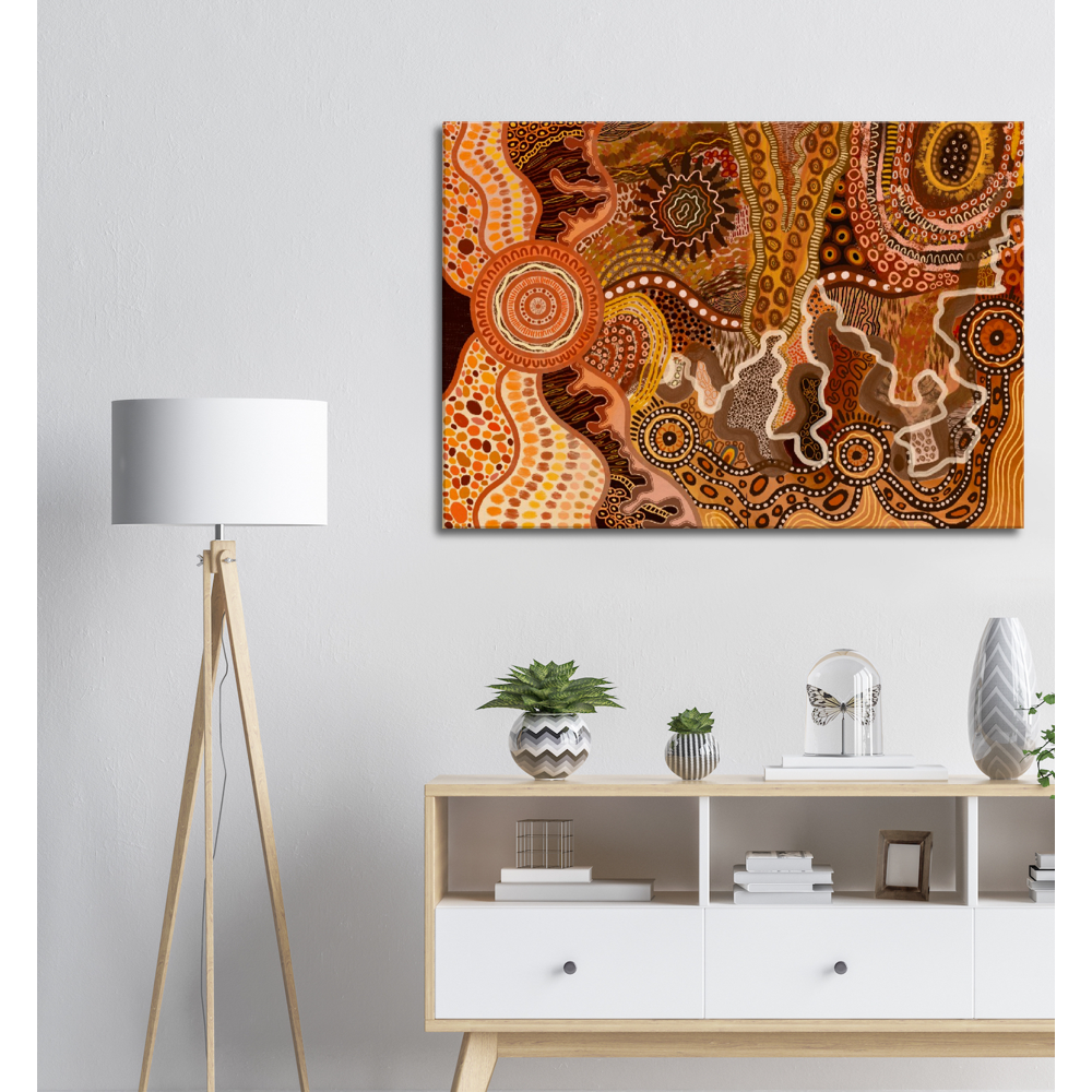 Aboriginal Art | The Climb | Print to Canvas | Limited Release