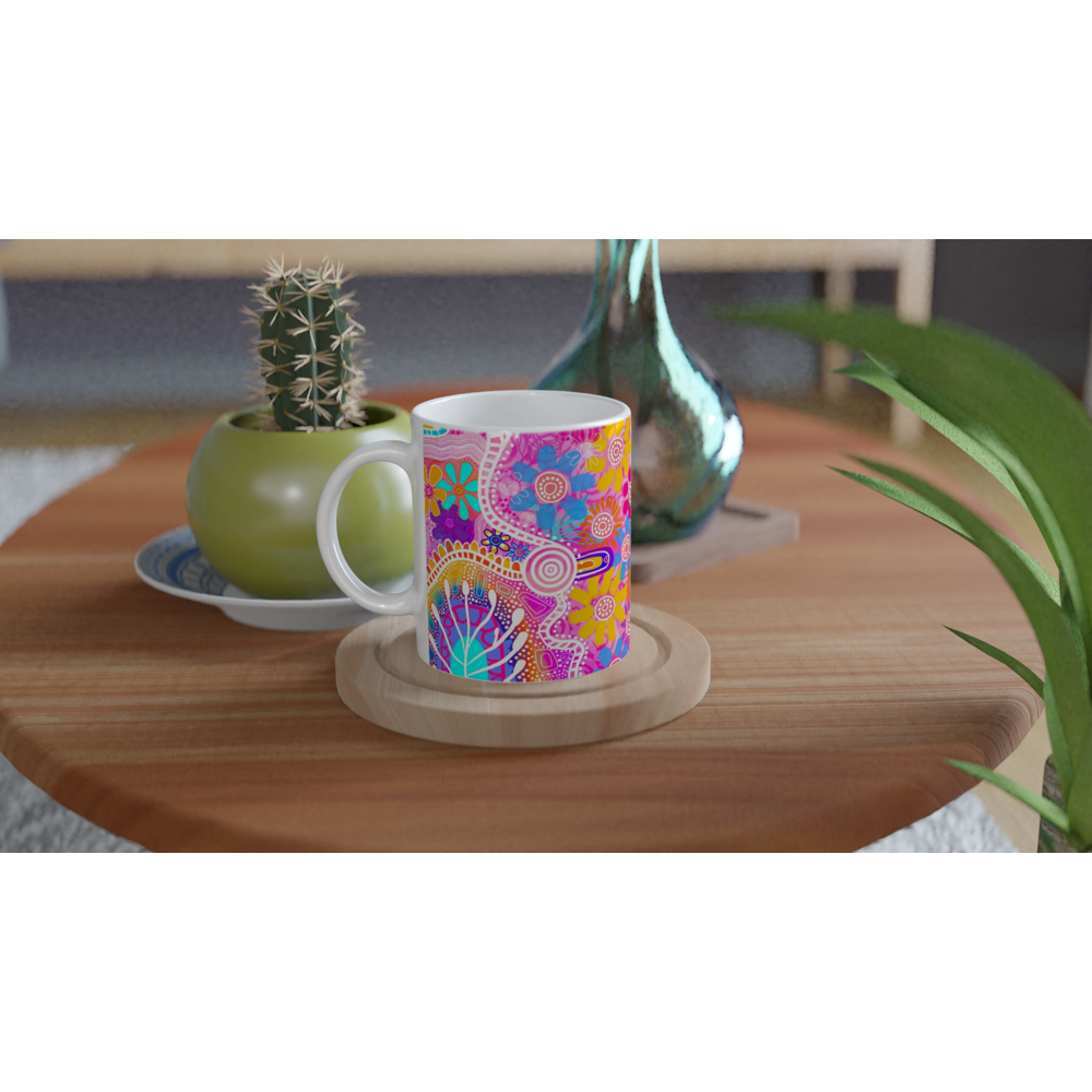 Aboriginal Art | Walking in Nature | Ceramic 11oz Mug