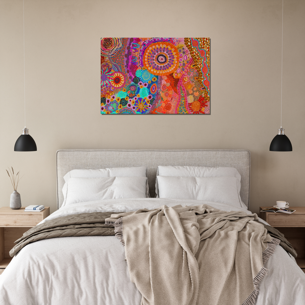 Aboriginal Art | Catching Sunshine | Print to Canvas | Limited Release