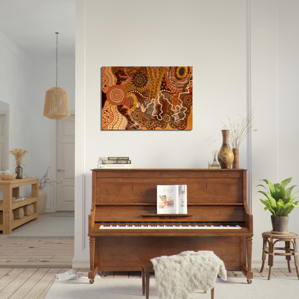 Aboriginal Art | The Climb | Print to Canvas | Limited Release