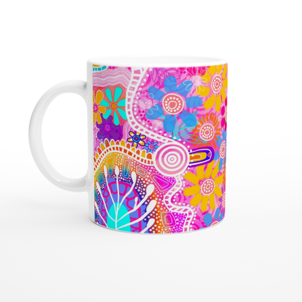 Aboriginal Art | Walking in Nature | Ceramic 11oz Mug