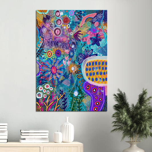 Aboriginal Art | Bocar Bindy: Dive into the Deep | Print to Canvas | Limited Release