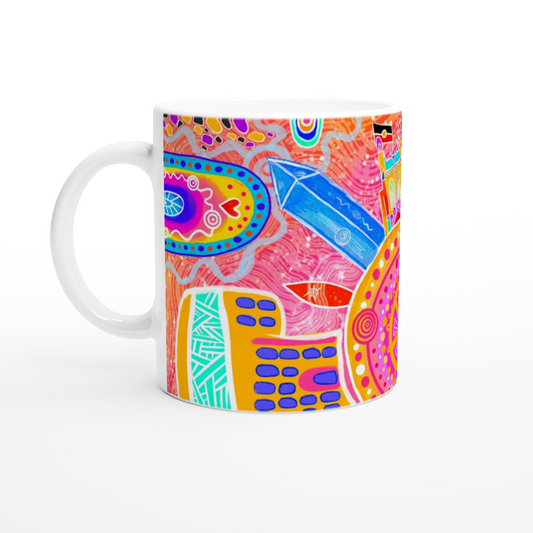 Aboriginal Art | Newcastle City Hub | Ceramic 11oz Mug