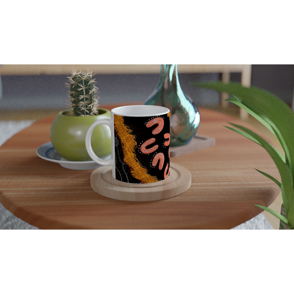 Aboriginal Art | Taking Shelter | Ceramic 11oz Mug