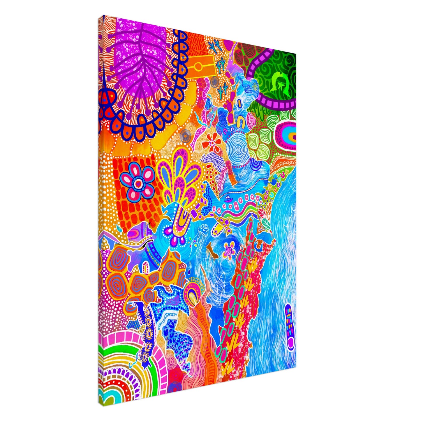 Aboriginal Art | Lake Macquarie | Print to Canvas | Limited Release