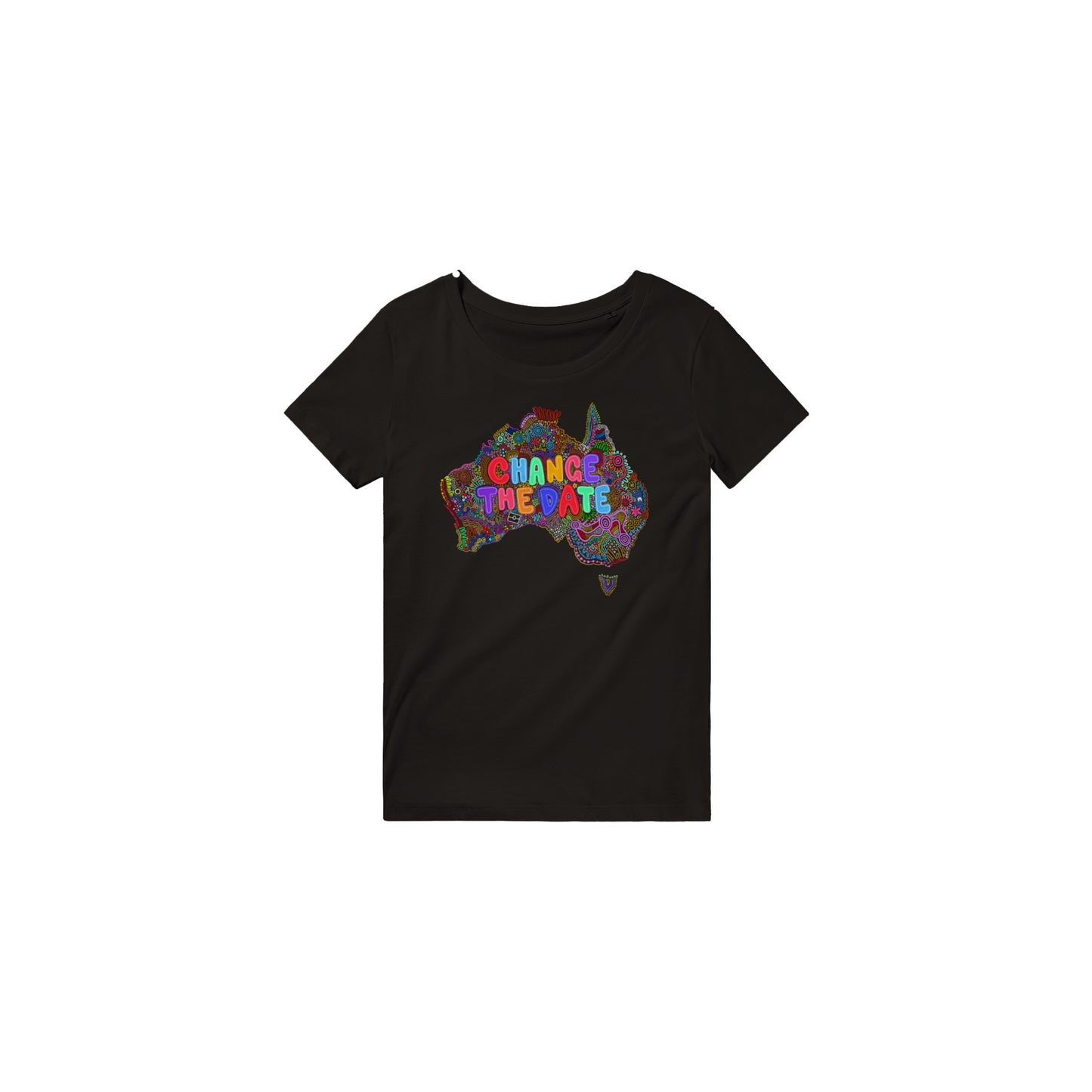 Aboriginal Art | Change The Date "Invasion day" | Premium Unisex Crewneck T-shirt