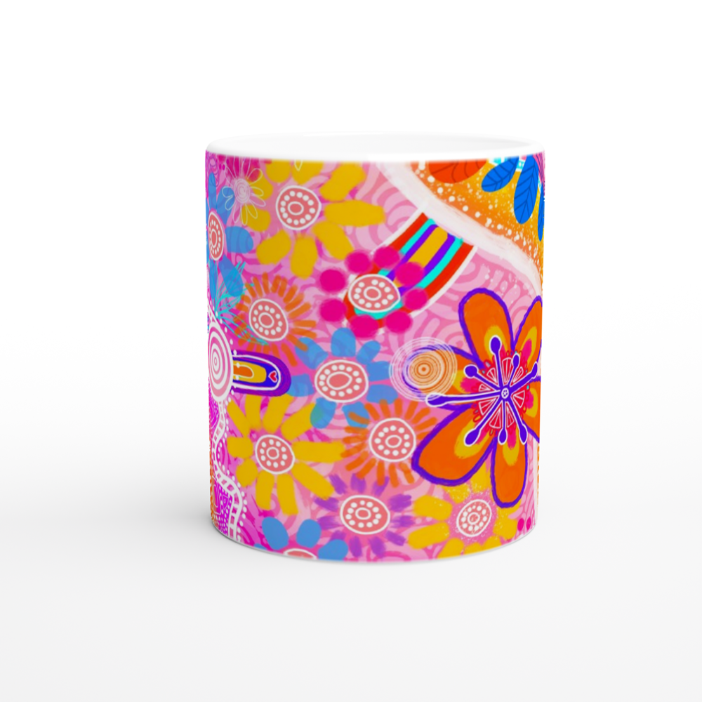 Aboriginal Art | Walking in Nature | Ceramic 11oz Mug