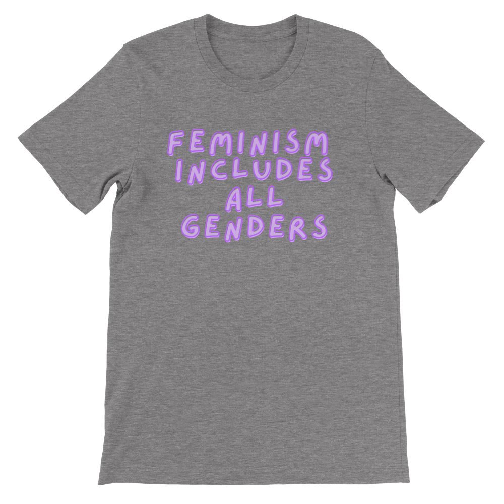 Inclusive | Feminism Includes All Genders | Premium Unisex Crewneck T-shirt