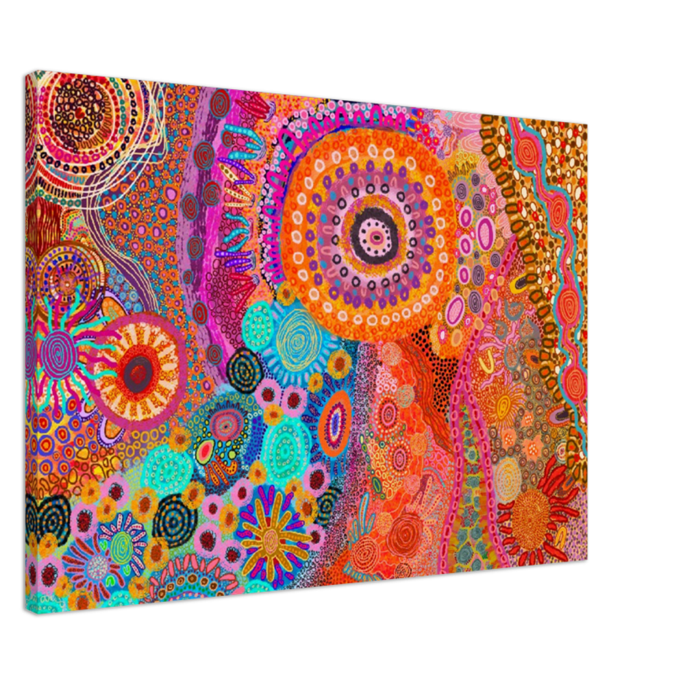 Aboriginal Art | Catching Sunshine | Print to Canvas | Limited Release