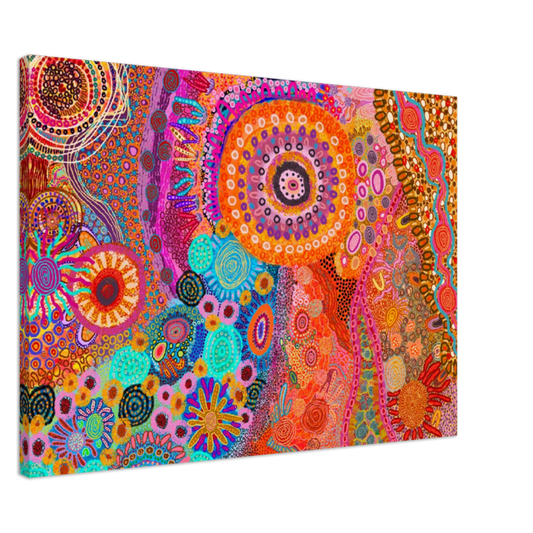 Aboriginal Art | Catching Sunshine | Print to Canvas | Limited Release