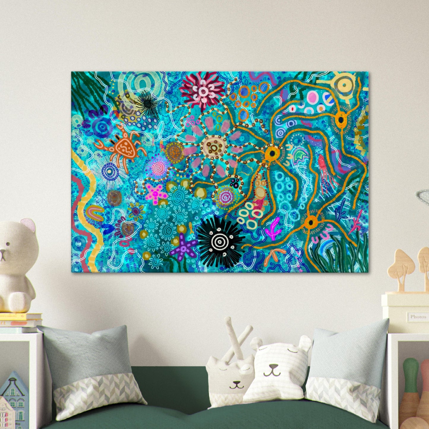 Aboriginal Art | Rockpool | Print to Canvas | Limited Release