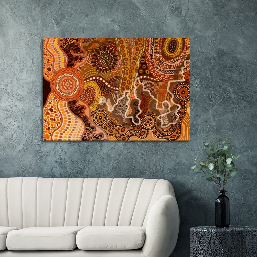 Aboriginal Art | The Climb | Print to Canvas | Limited Release