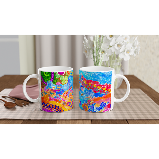 Aboriginal Art | Lake Macquarie | Ceramic 11oz Mug
