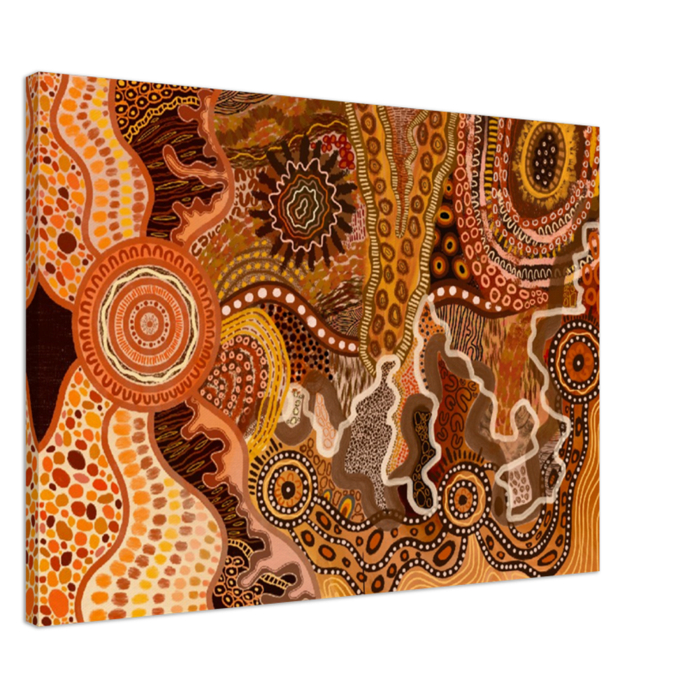 Aboriginal Art | The Climb | Print to Canvas | Limited Release